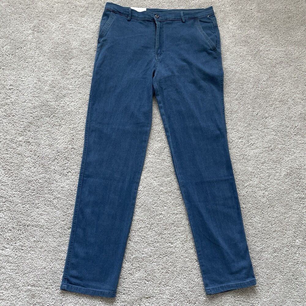 NWT Jett Jeans Straight Fit Men’s 36x34 Medium Blue Denim Stretch Casual Jeans